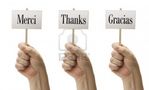 Merci Thanks Gracias