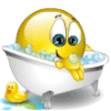 smiley au bain.gif