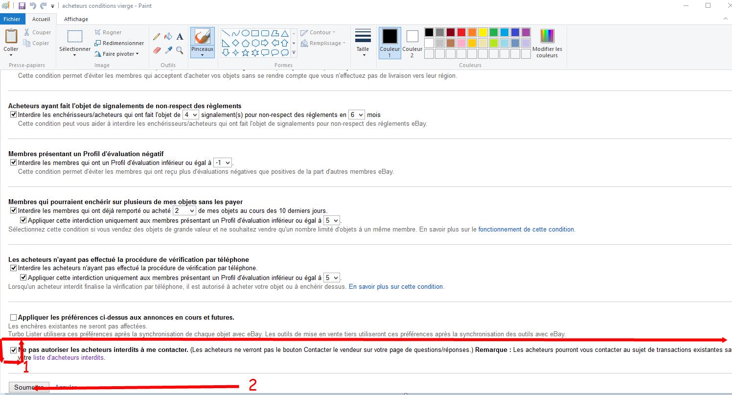 Bonjour Comment Blacklister Une Personne Qui Enc Communaute Ebay