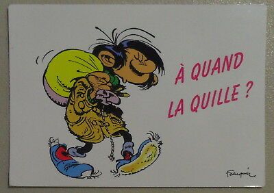 GASTON-LAGAFFE-A-QUAND-LA-QUILLE-FRANQUIN-Postcard